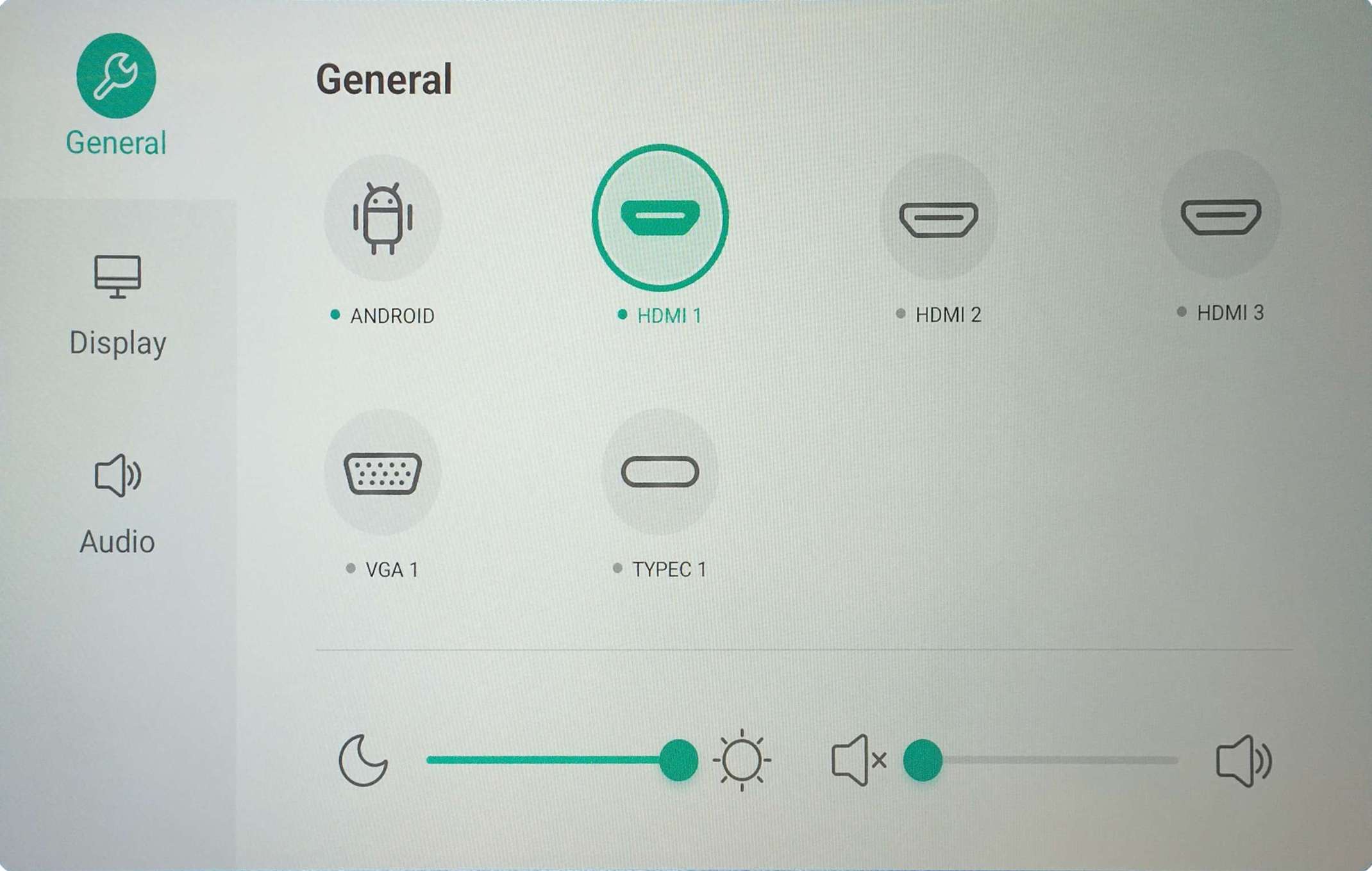 Auswahl der Bildsignaleingänge