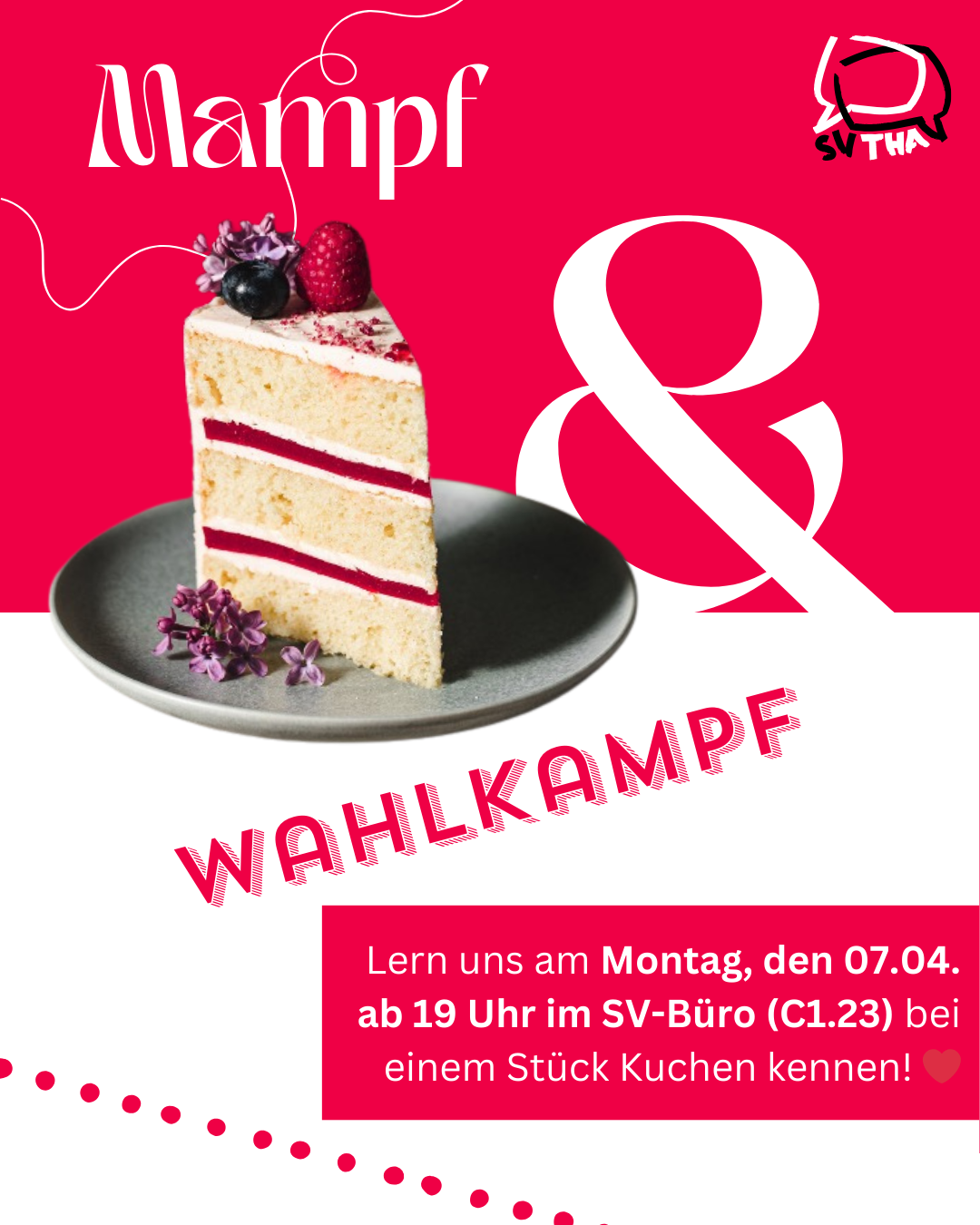 Mampf Und Wahlkampf am 07.04. ab 19Uhr im SV-Büro