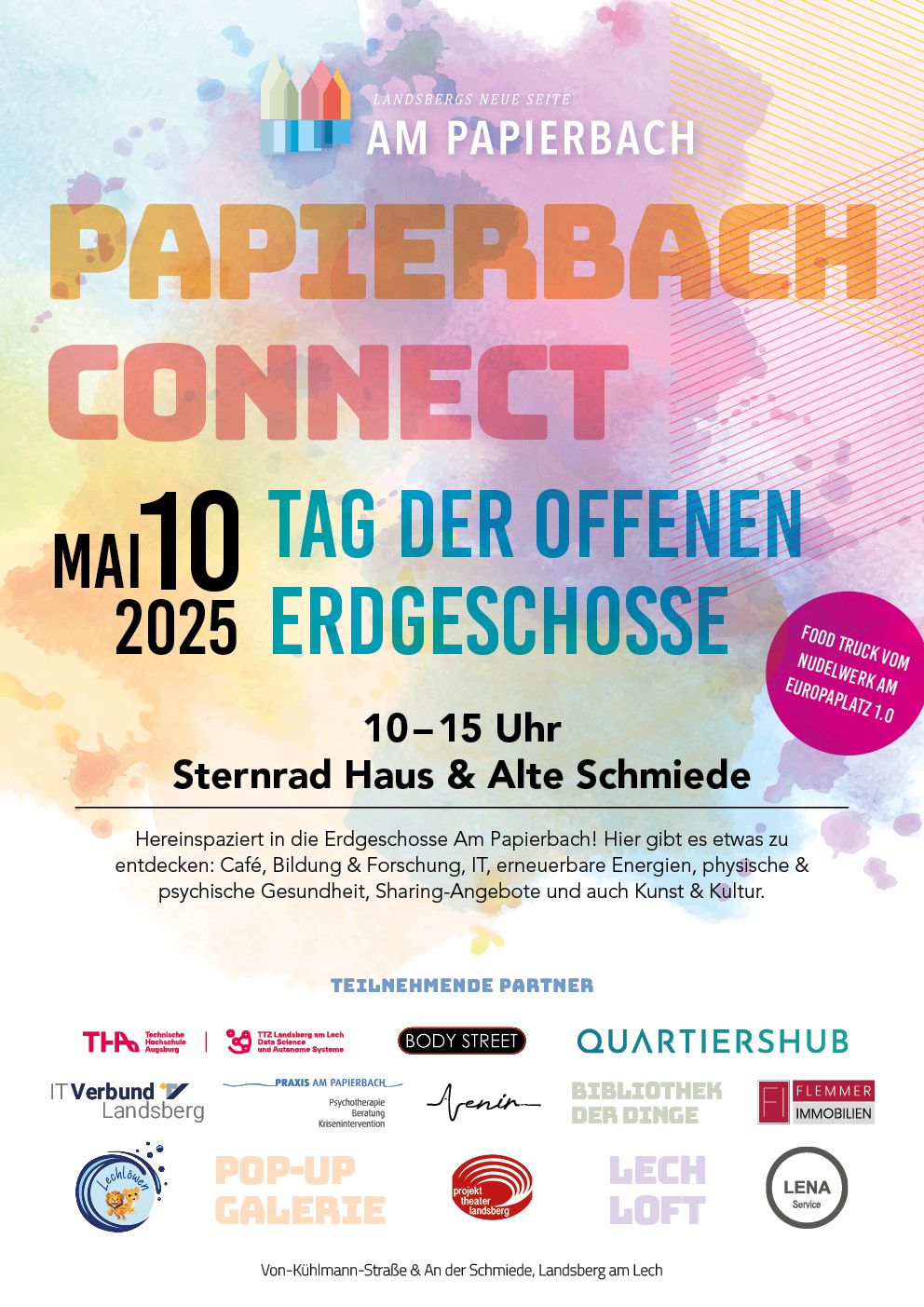 Einladung zu Papierbach CONNECT - Tag der offenen Erdgeschosse in Landsberg am Lech