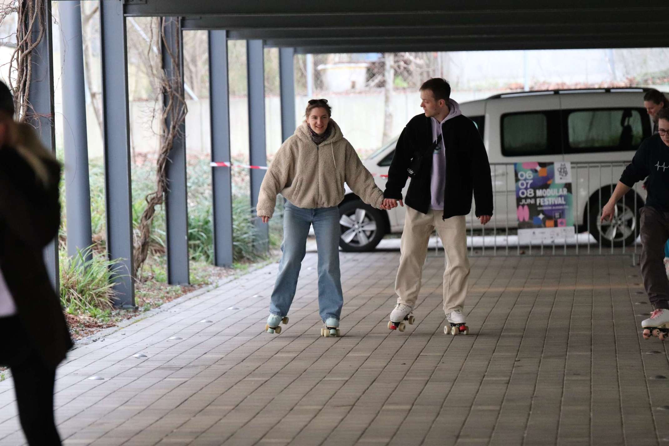 Gute Stimmung bei der Rollschuh Disco