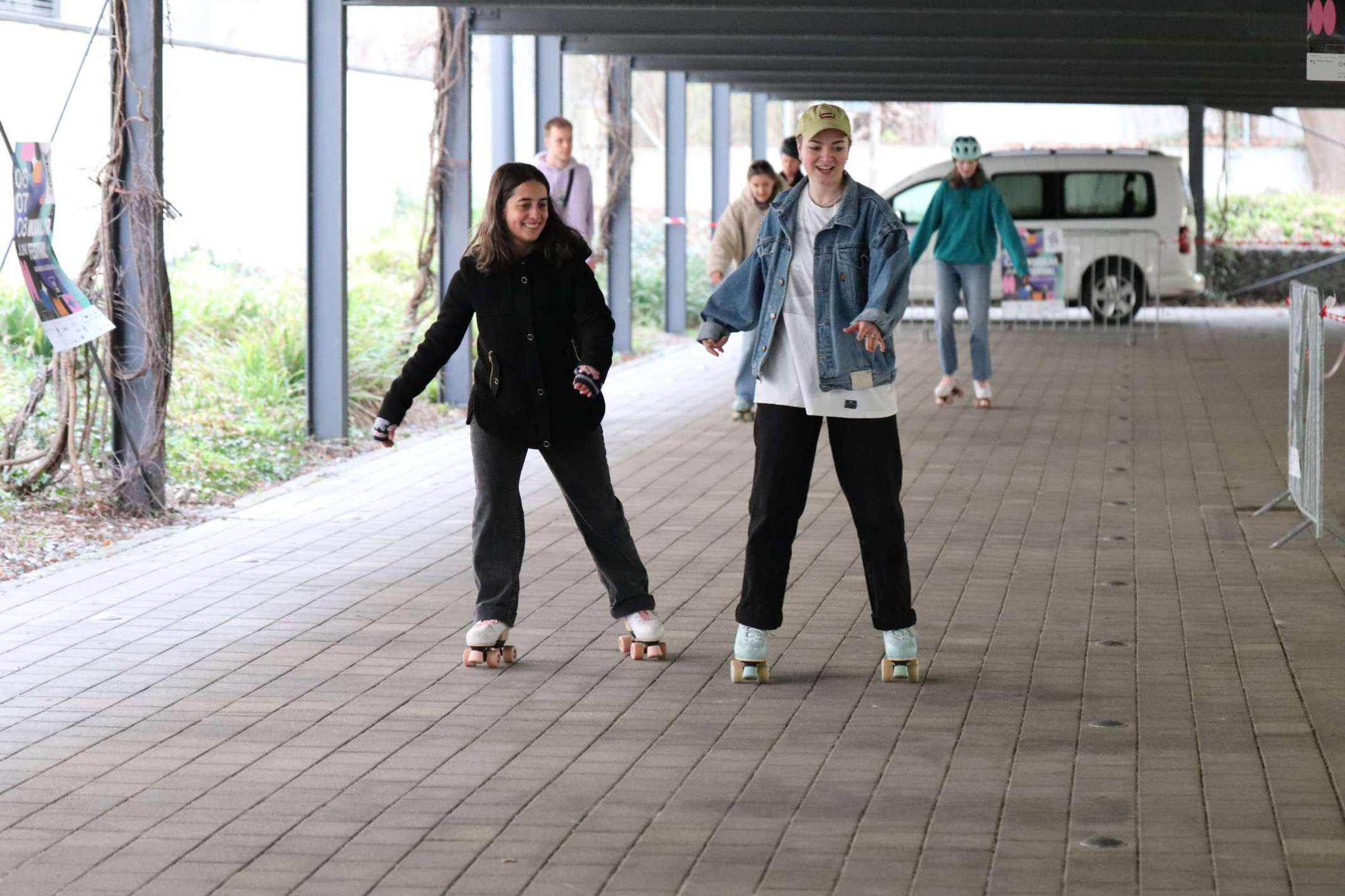 Gute Stimmung bei der Rollschuh Disco