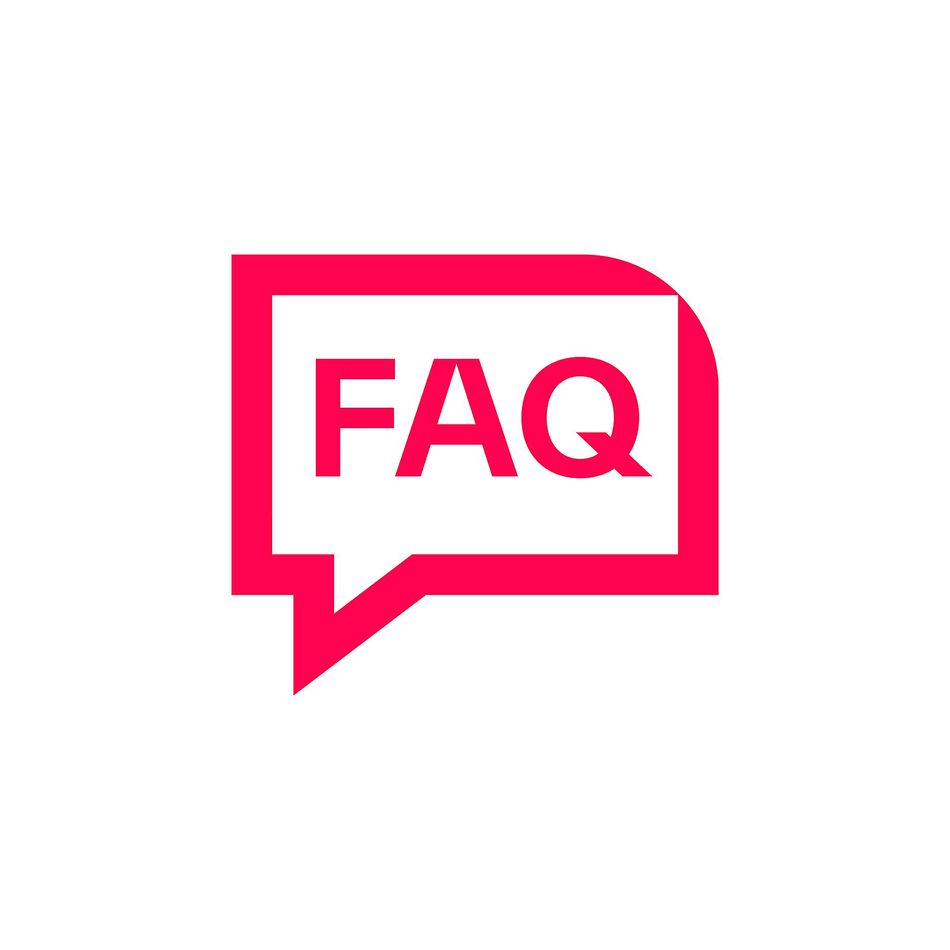 FAQ Sprechblase