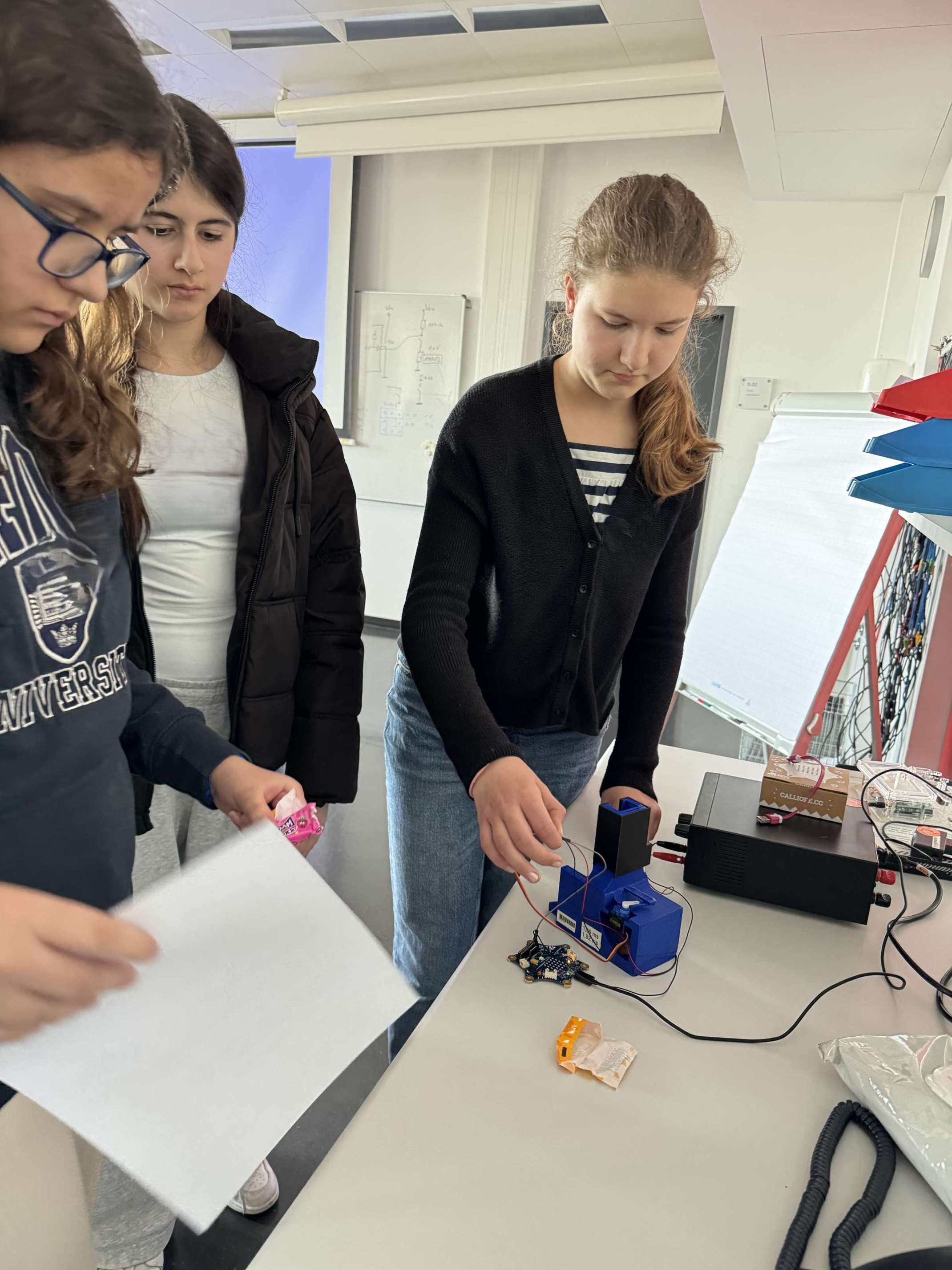 Schülerinnen im Labor