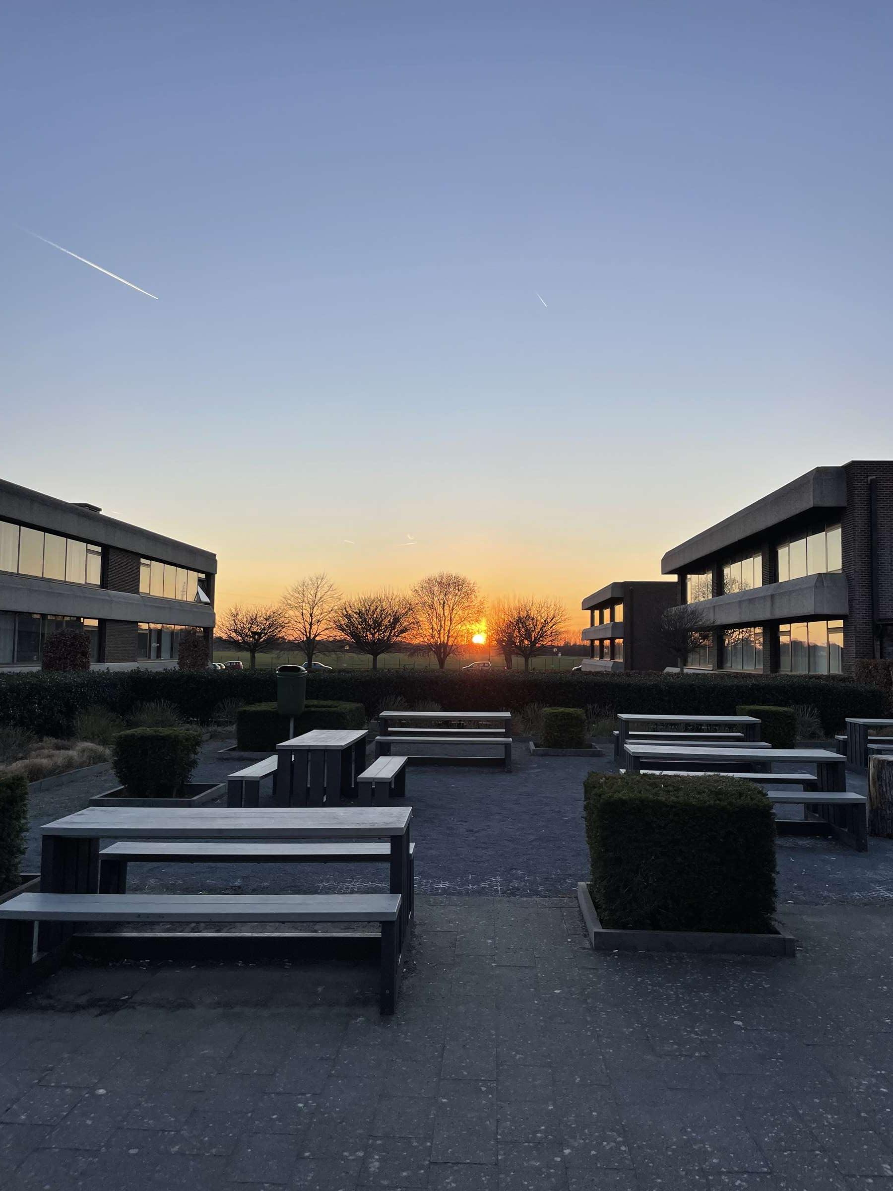 Sonnenuntergang am Campus Sonnenuntergang am Campus