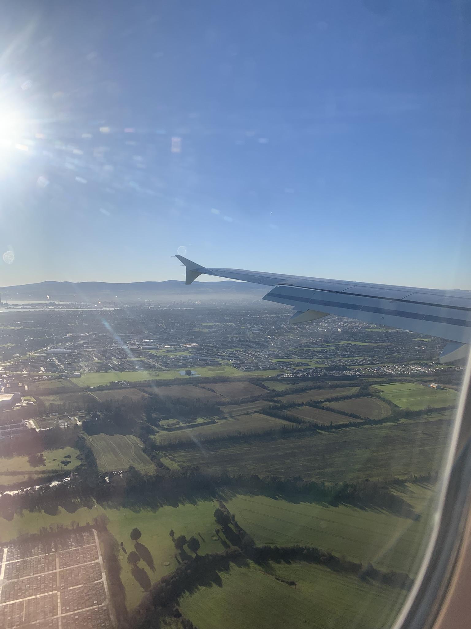 Anflug auf Dublin