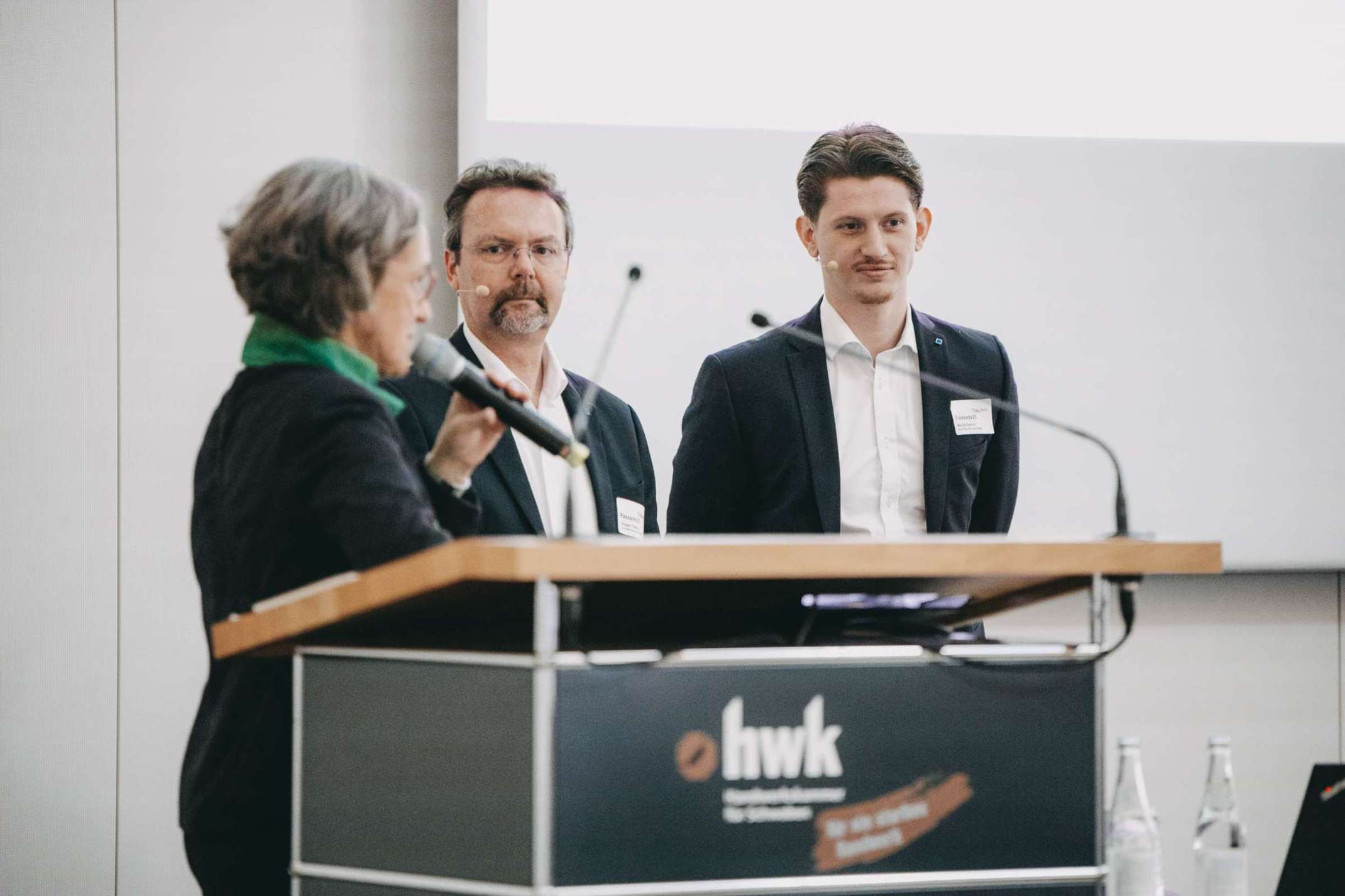 Moritz Sattich und Hubert Treffer, Aumüller Aumatic GmbH, Thierhaupten. Foto: Matthias Leo.