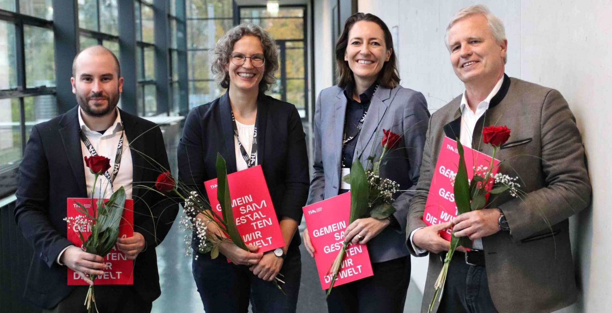 Der Lehrpreis 2024 ging an (v.l.): Benedikt Seifert, Claudia Meitinger, Eva Lermer und Wolfgang Rommel.