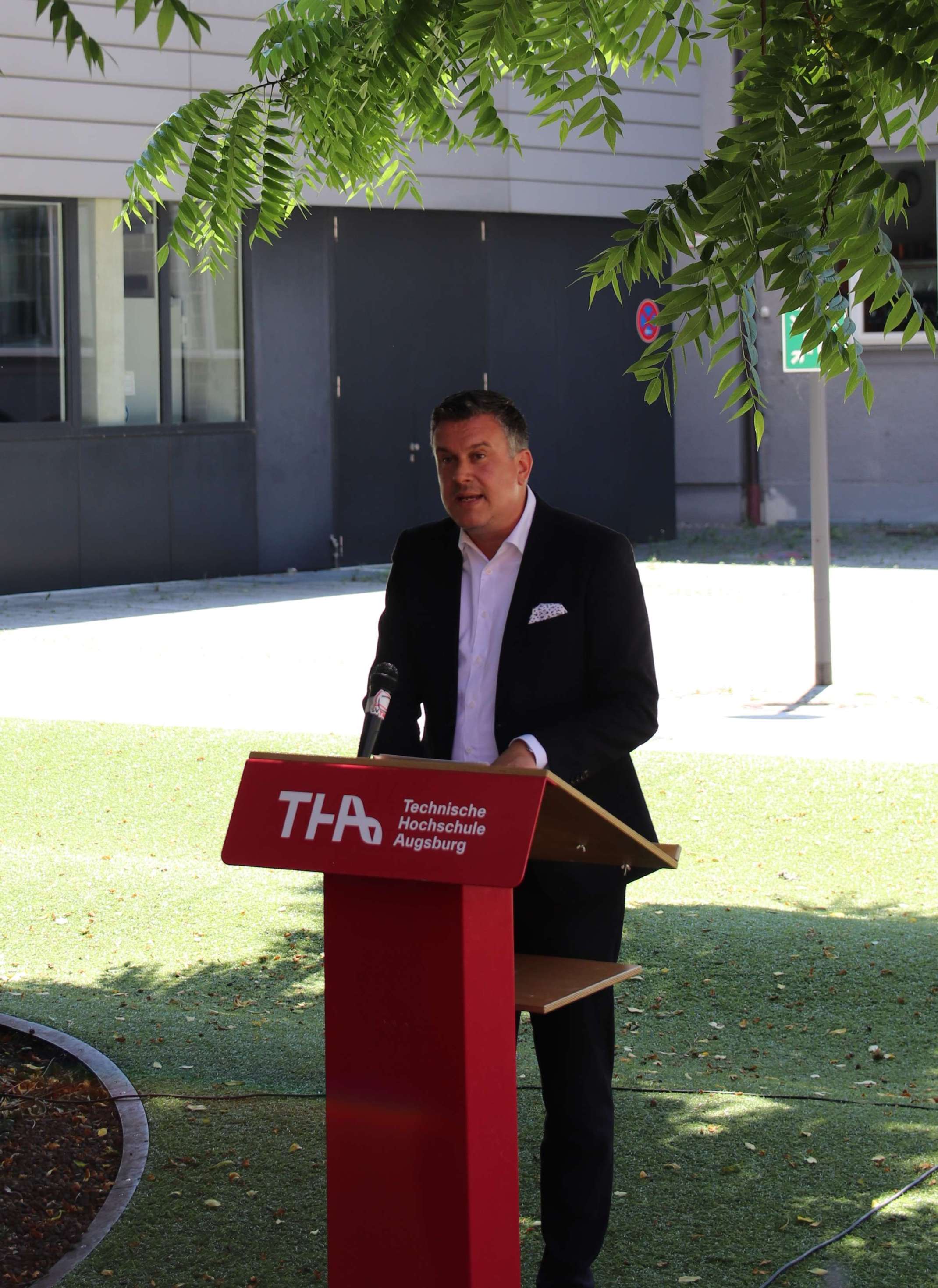 Eröffnung Promotionszentrum NITRO: Ministerialdirigent Dr. Tobias Haaf, Leiter der Hochschulabteilung im Bayerischen Staatsministerium für Wissenschaft und Kunst 