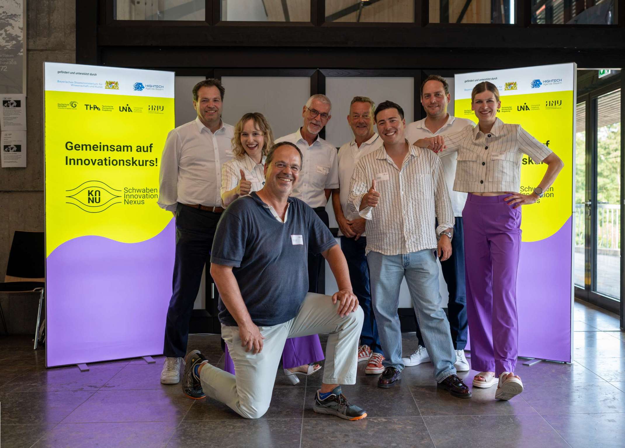 Vertreter:innen des Bayrisch-Schwäbischen Gründungshubs Schwaben Innovation Nexus KANU