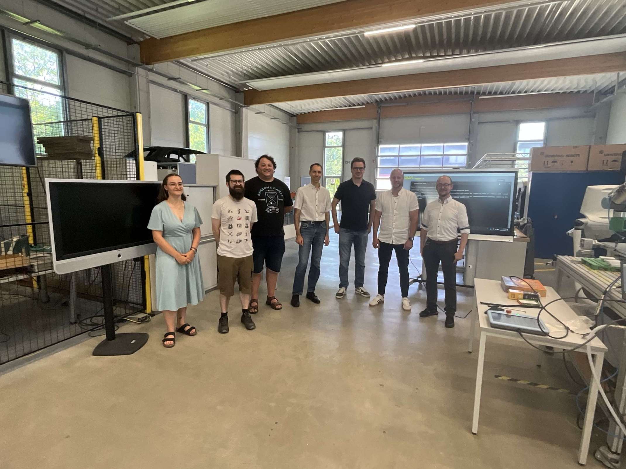 Projektteam KIRK in der TTZ Halle