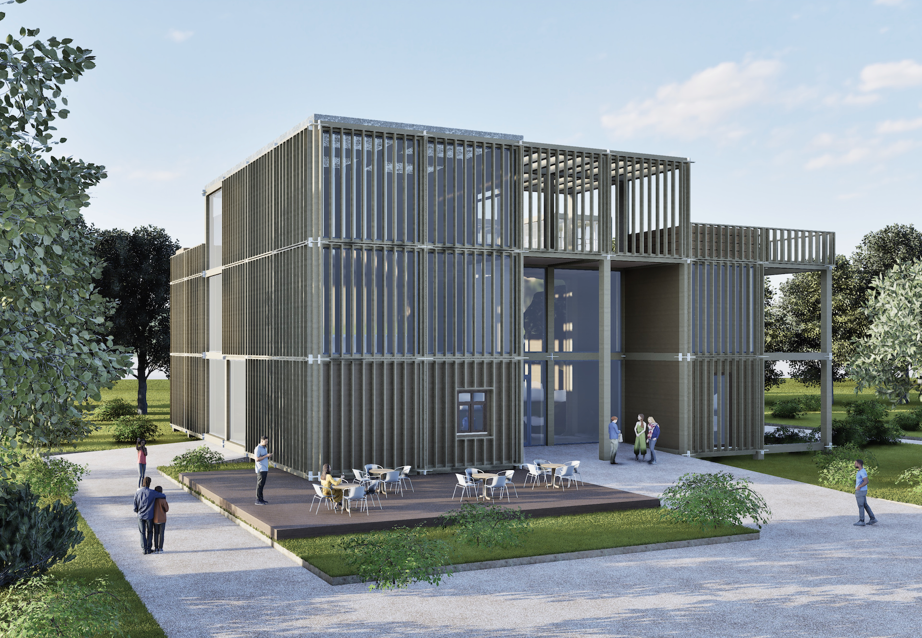 Zukunftsfähig und nachhaltig: KulturWerkstatt auf dem Strehle-Areal Günzburg (Entwurf: Oliver Biront und Maximilian Nikl)