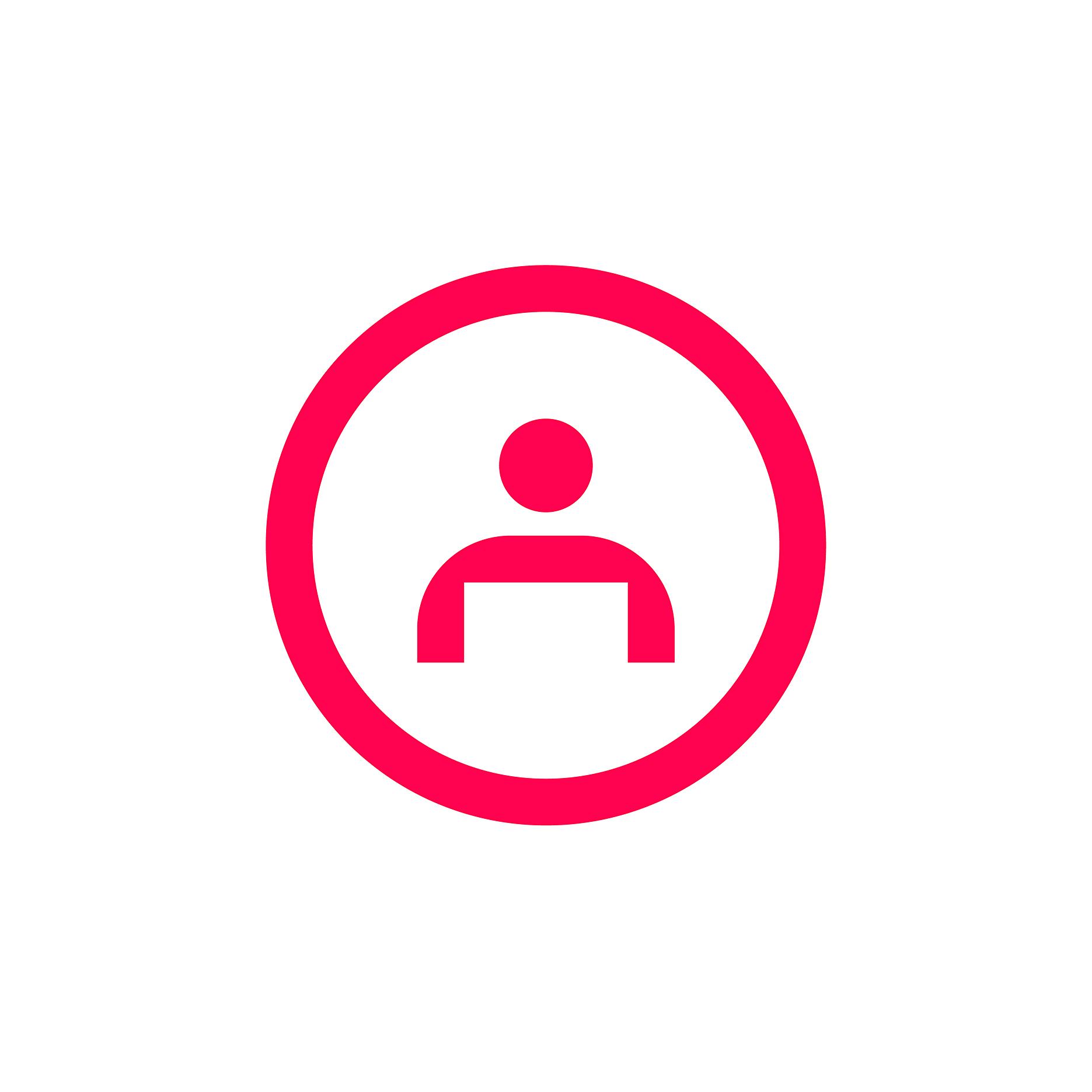 Auf dem Bild sieht man eine Person. Es steht für Kontakt.