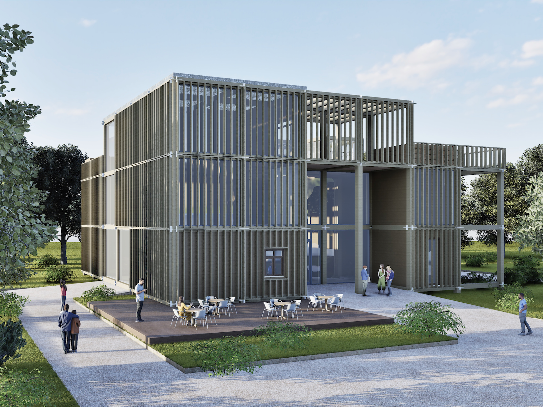 Zukunftsfähig und nachhaltig: KulturWerkstatt auf dem Strehle-Areal Günzburg (Entwurf: Oliver Biront und Maximilian Nikl)