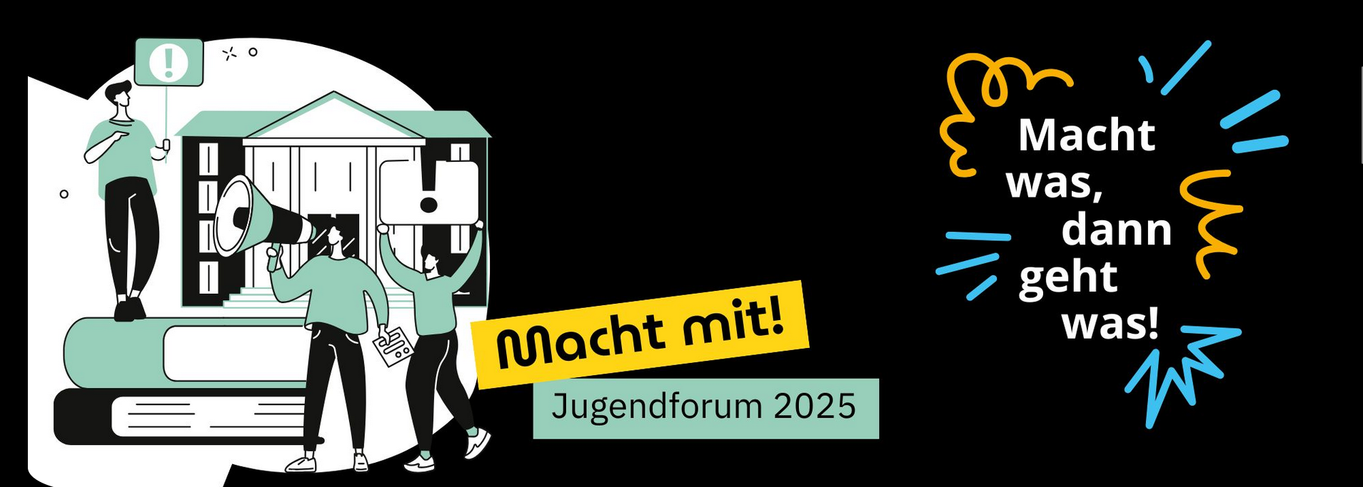 Webbanner zur Ankündigung des 3. Jugendforum 2025