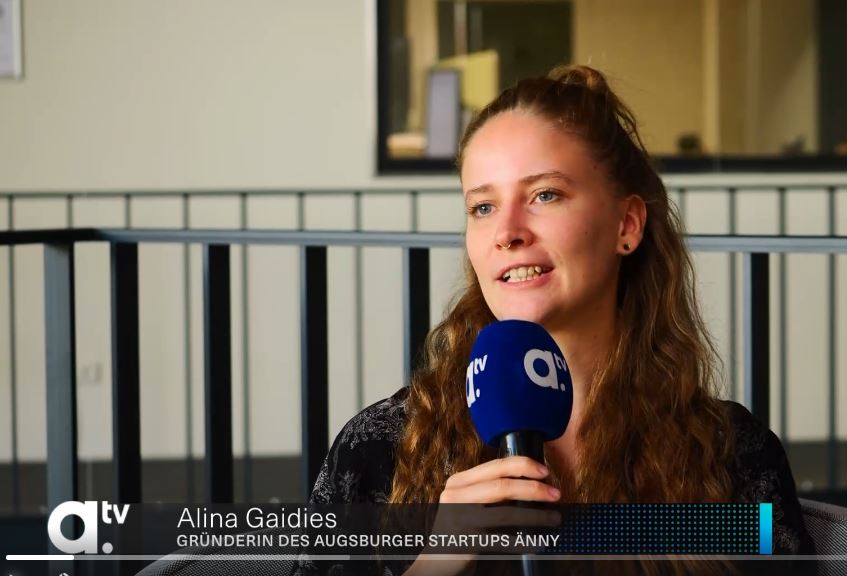 Startup änny - Alina im a. TV Interview