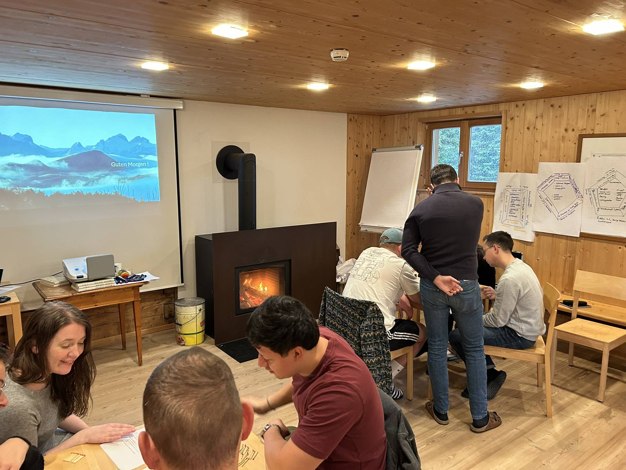 Seminar im Kaminzimmer. Foto: Heidi Harder.