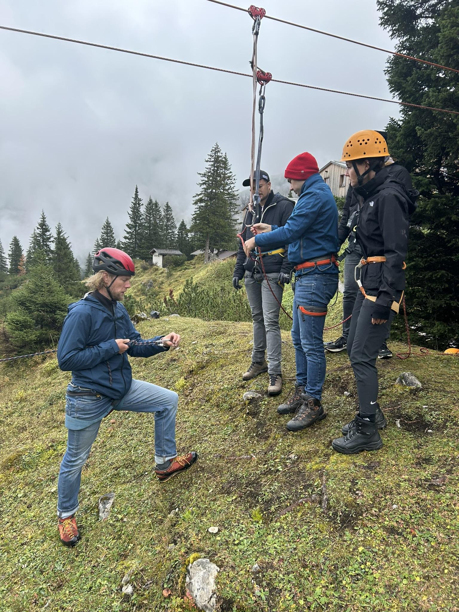 Projektmanagement im Gelände. Foto: Heidi Harder.