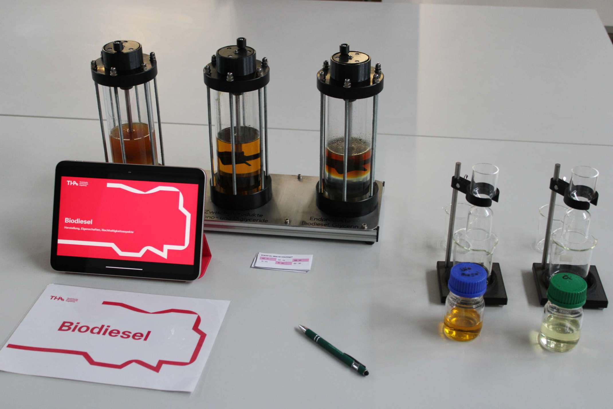 Station: Modell Biodieselherstellung Station: Modell Biodieselherstellung