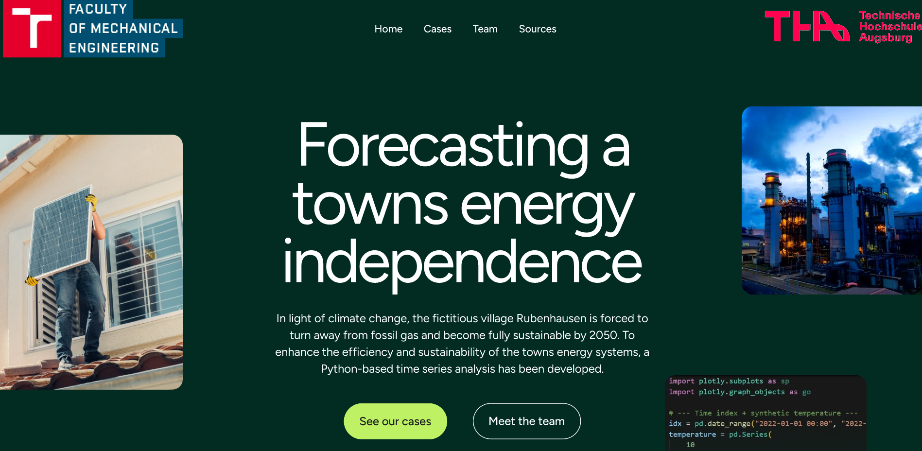 Bild Forcasting Website