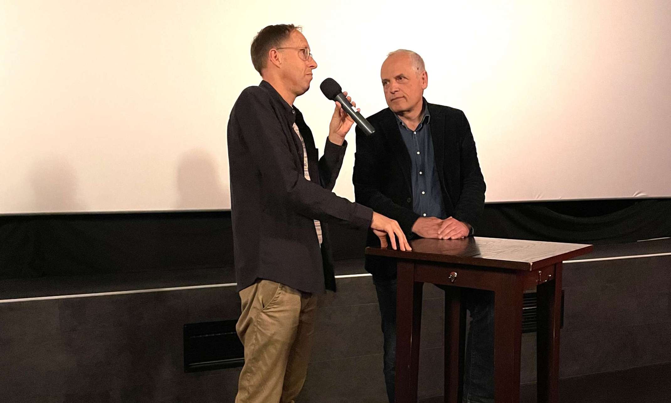 Daniel Abma mit Erwin Schletterer