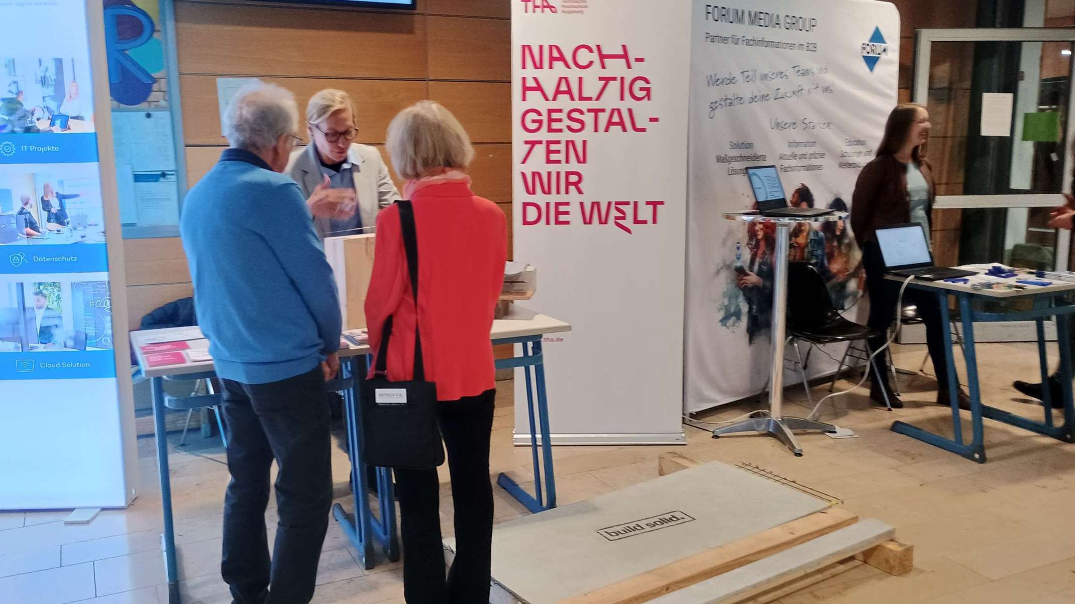 Der Informationsstand des TTZ Aichach. Bild: Benedikt Frommer