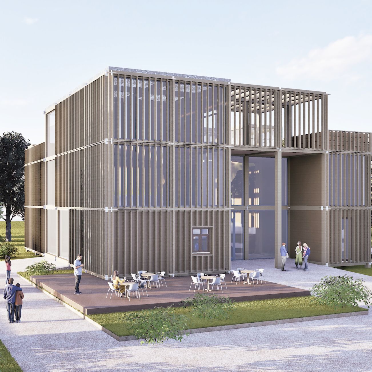 Zukunftsfähig und nachhaltig: KulturWerkstatt auf dem Strehle-Areal Günzburg (Entwurf: Oliver Biront und Maximilian Nikl)