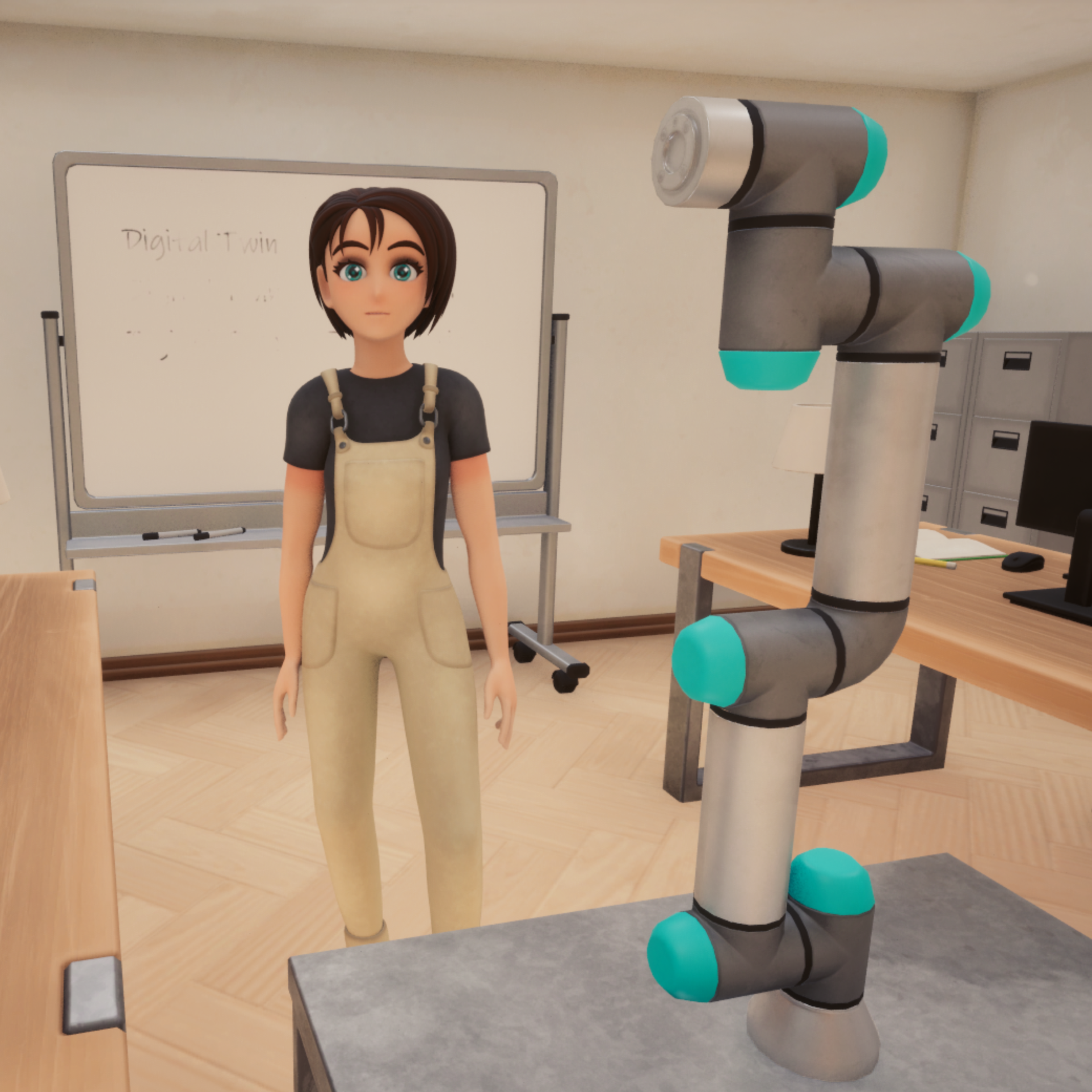 Mensch und Roboter in der Schreinerei Mensch und Roboter in der Schreinerei