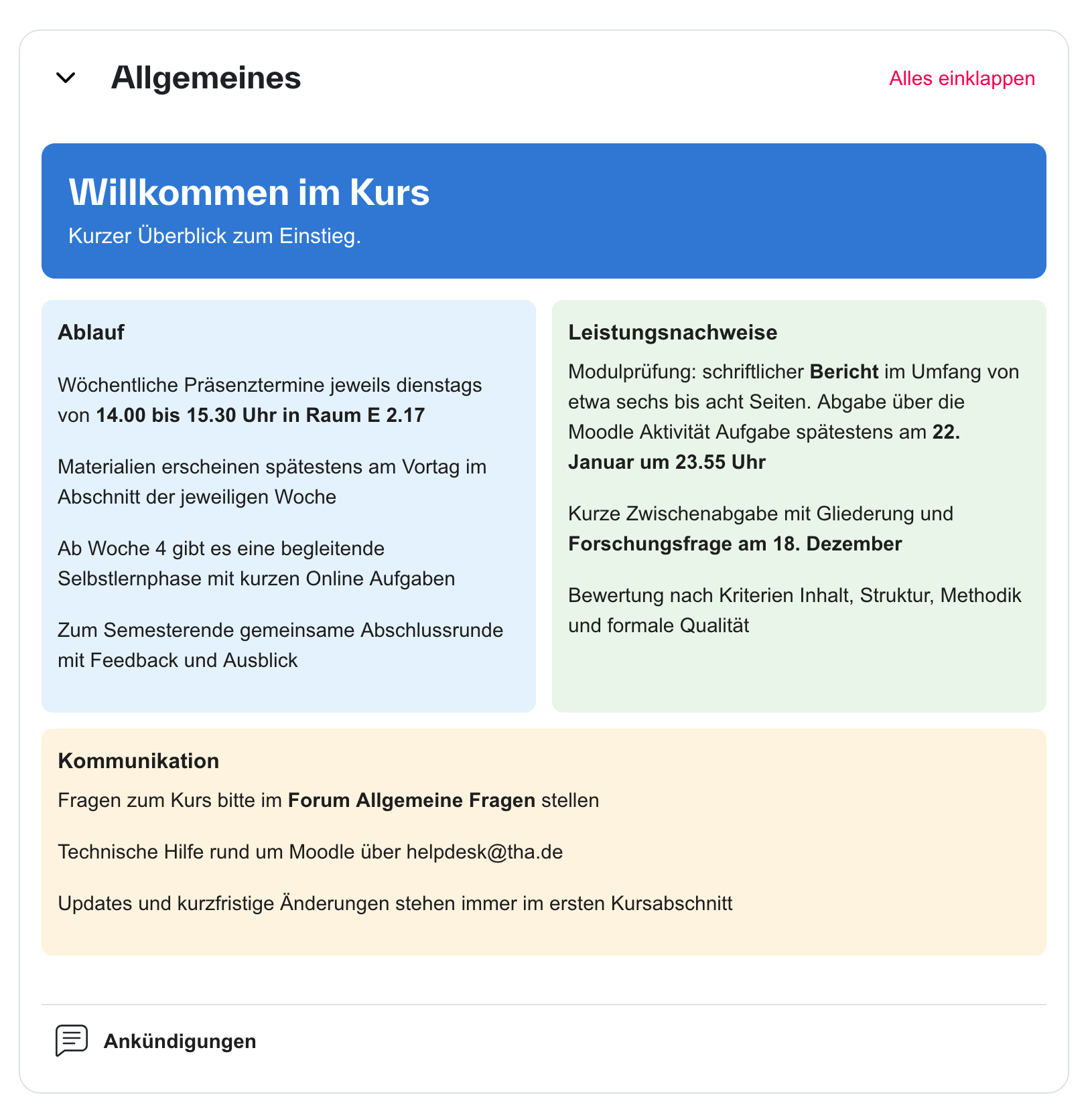Screenshot von einem HTML Block Screenshot von einem HTML Block