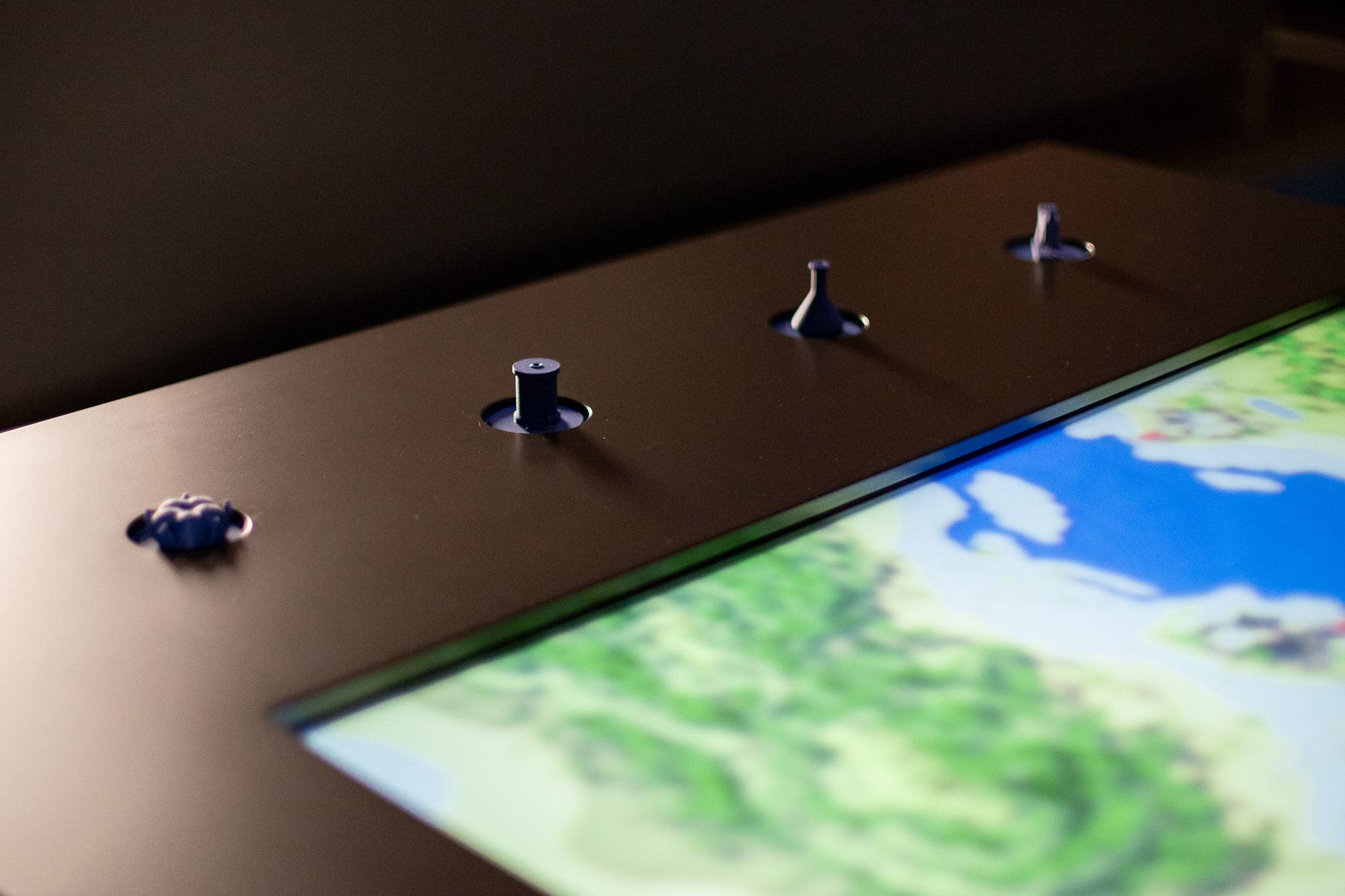 Elemente des interaktiven Exponats