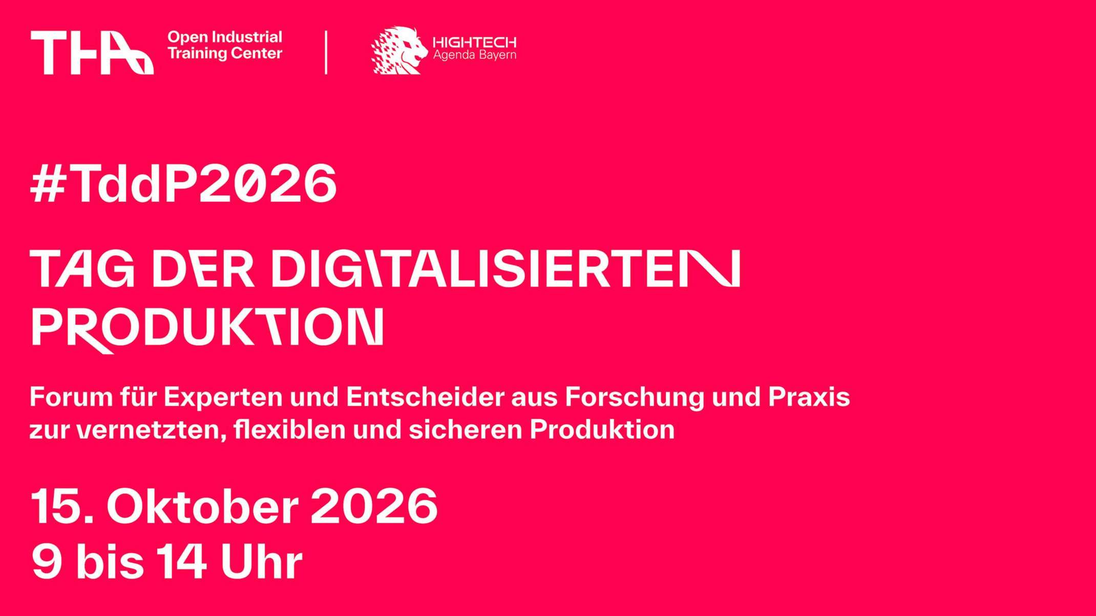 #TddP2026: Terminankündigung