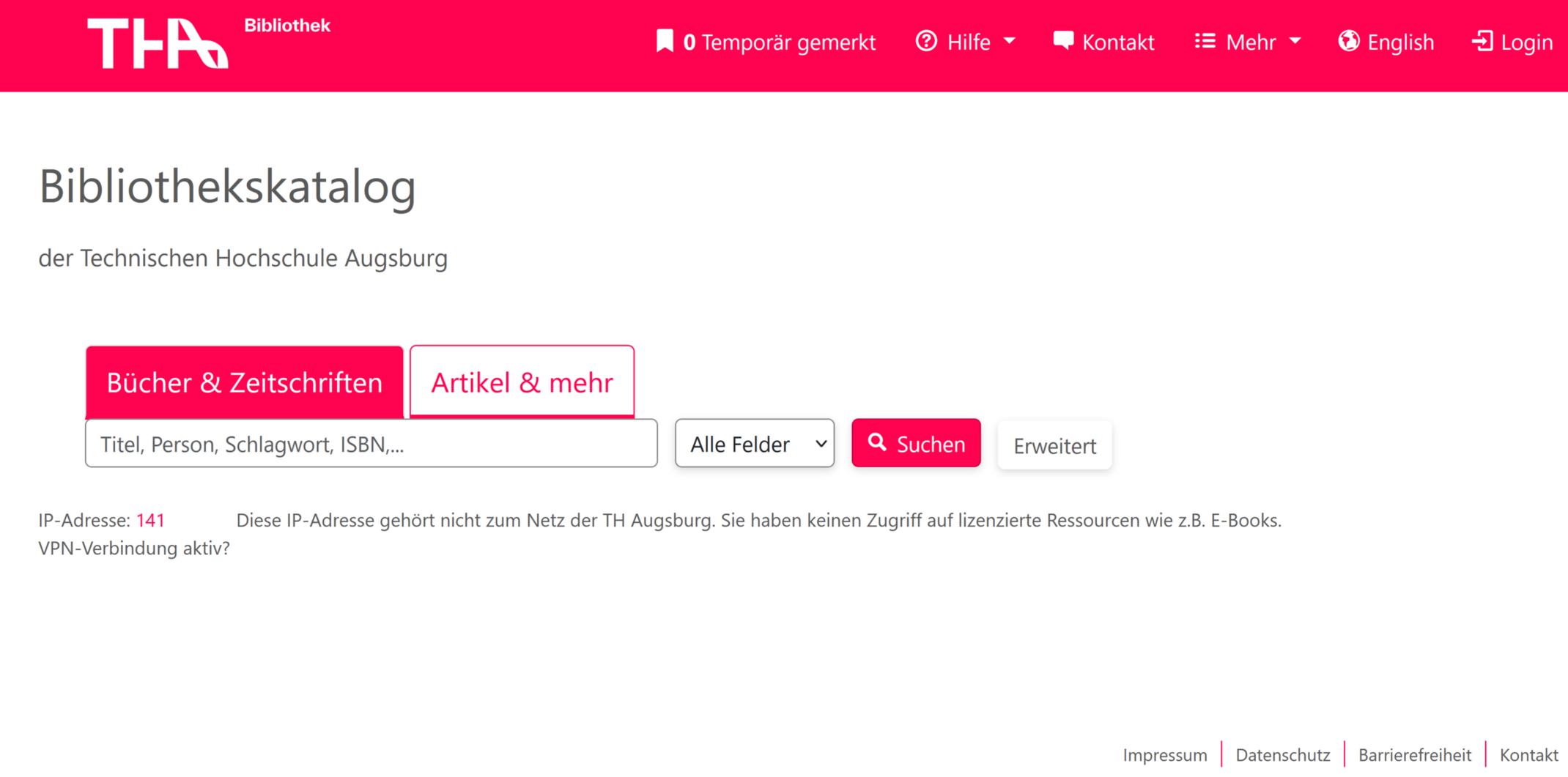 erster Eindruck von dem Sucheinstieg im neuen Katalog erster Eindruck von dem Sucheinstieg im neuen Katalog