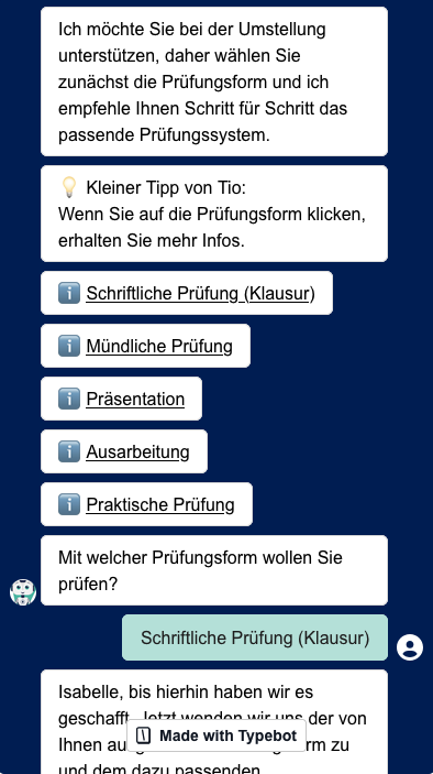 Informationen zu Prüfungsformen Informationen zu Prüfungsformen