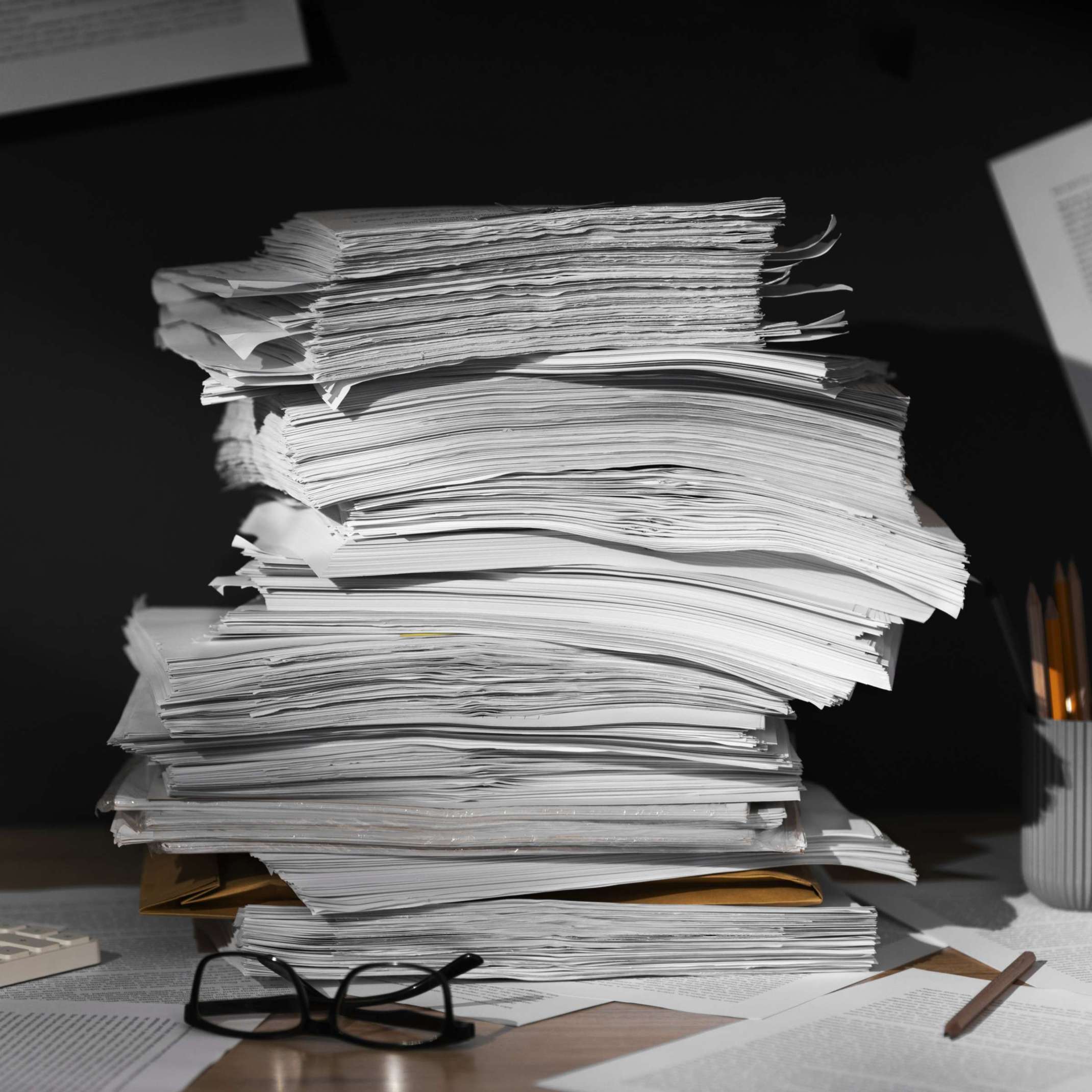 Stapel von Dokumenten