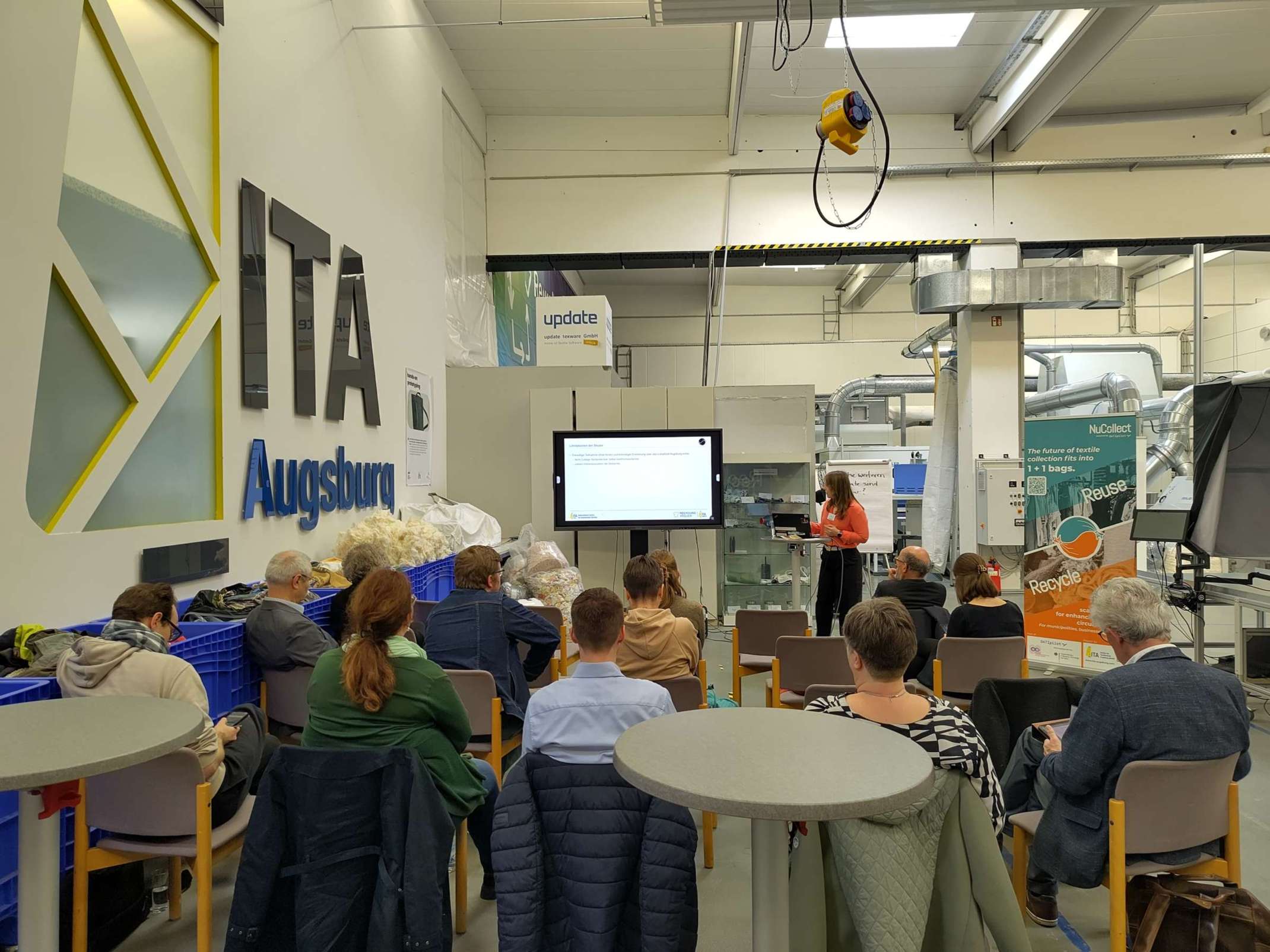 ITA-Mitarbeiterin Svenja Jahn stellte die zusätzliche Förderung NuCollect Engage vor.