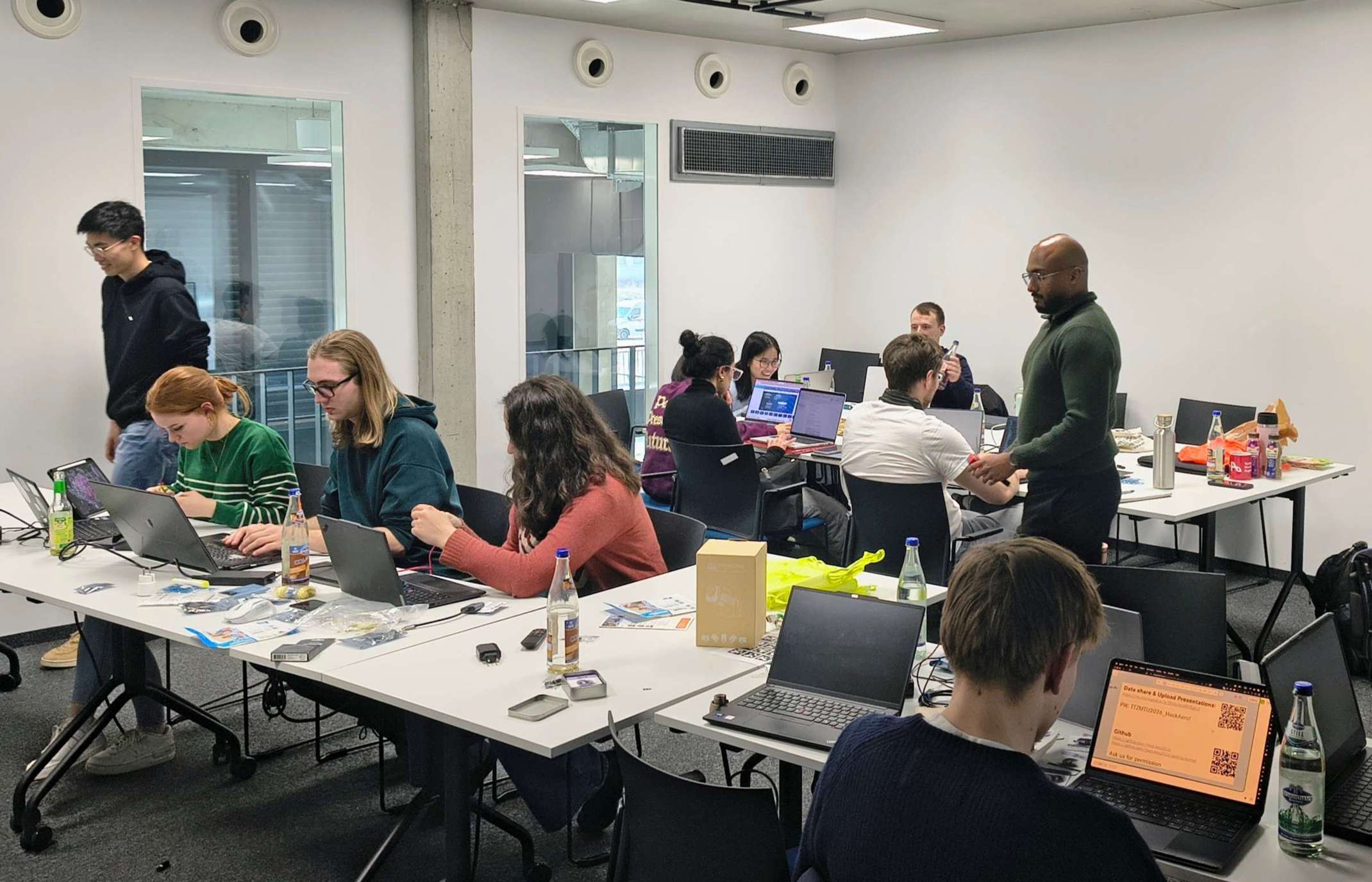 Intensives Arbeiten der Studierenden